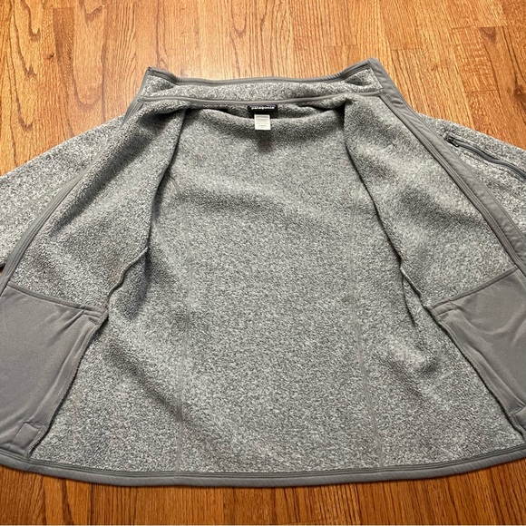 Patagonia Better Sweater Fleece Full Zip Jacket in Birch Grey White size M - Picture 13 of 16